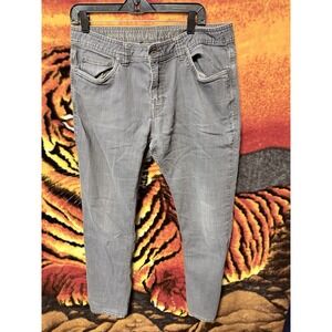 PrAna Bridger Jeans Mens 34x32 Black Slim Fit Straight Organic Stretch Denim
